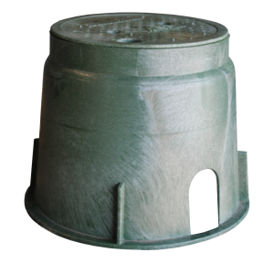 AEP 9" Round x 10" Deep HDPE Flower Pot Vault V-091010-HP-HP-PED-FW-AEP