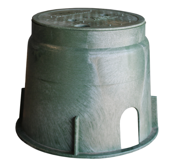 AEP 9" Round x 10" Deep HDPE Flower Pot Vault V-091010-HP-HP-PED-FW-AEP