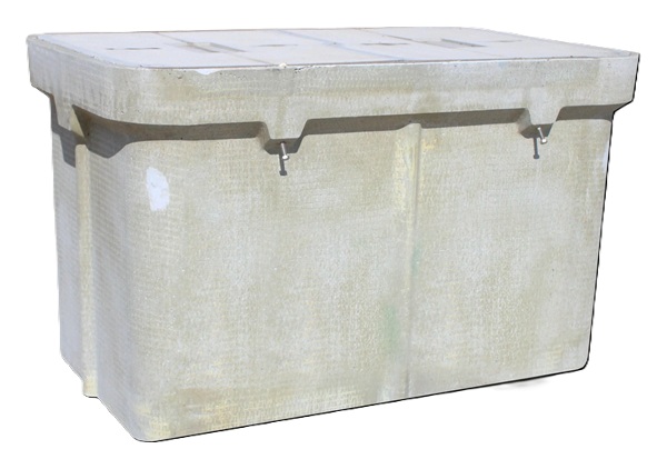 OldCastle 30 x 48 x 30 Polymer Concrete Handhole Vault, Tier 22, 3/8" Hex Bolt, 304830-PC-PC-T22-SW-ODC