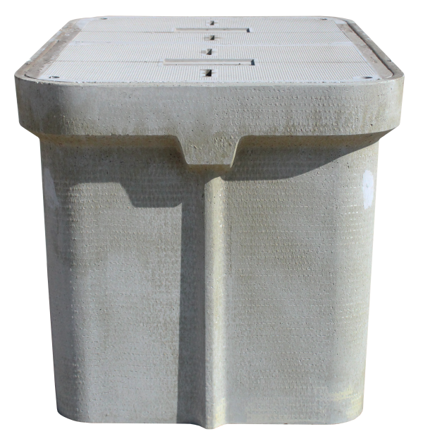 OldCastle 30 x 48 x 30 Polymer Concrete Handhole Vault, Tier 22, 3/8" Hex Bolt, 304830-PC-PC-T22-SW-ODC - Image 3