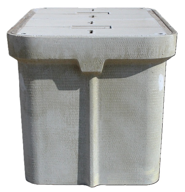 OldCastle 30 x 48 x 30 Polymer Concrete Handhole Vault, Tier 22, 3/8" Hex Bolt, 304830-PC-PC-T22-SW-ODC - Image 3